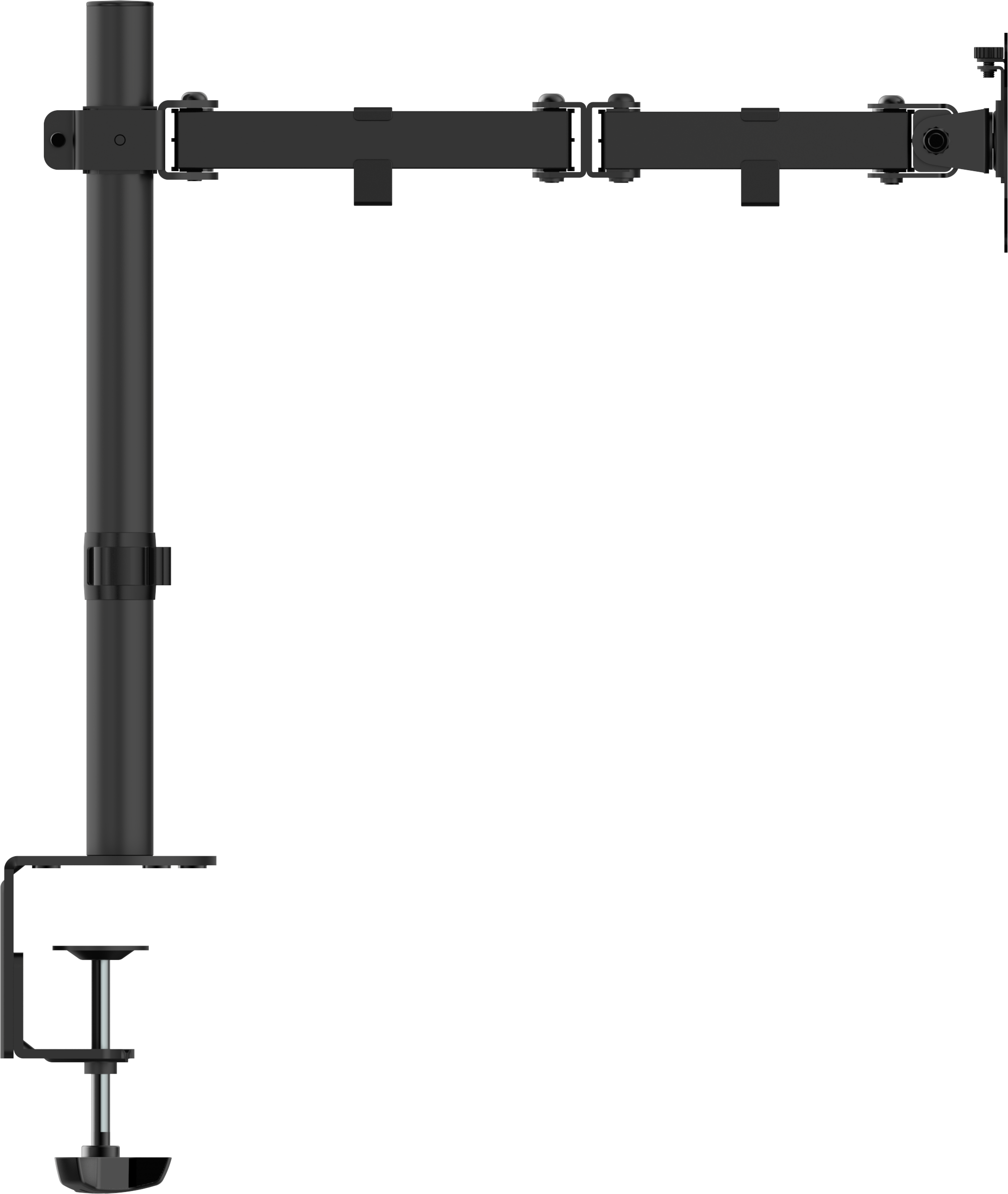 Vision Black Monitor Desk Post 100×100