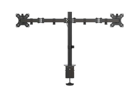 Vision Black Monitor Desk Post 100×100 Dual