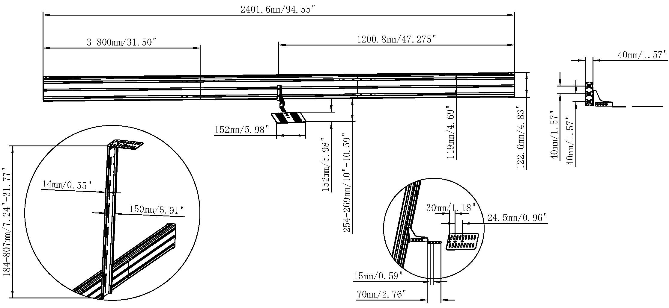 Vision Dual Display Rail