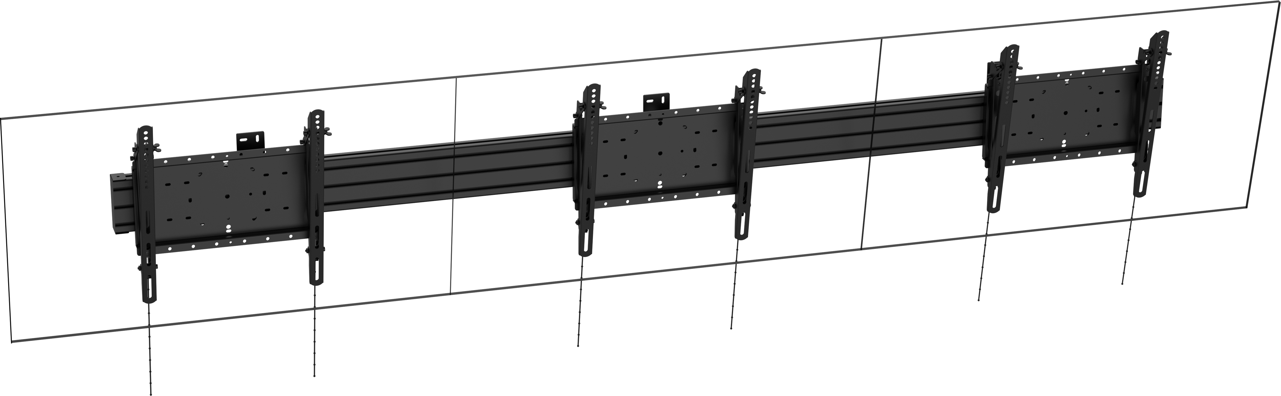 Vision Menuboard Wall Mount Kit - Landscape 3 x 40-43"