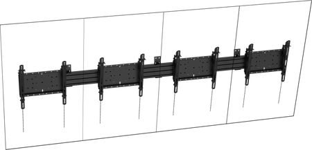 Vision Menu Wall Mount Kit - Portrait 4 x 50-55"