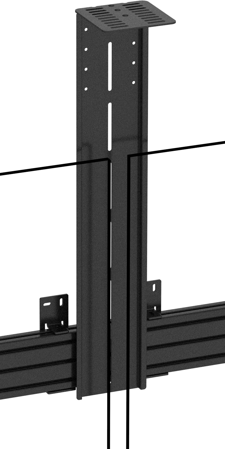 Vision Menu Wall Mount Kit - Portrait 3 x 65-75"