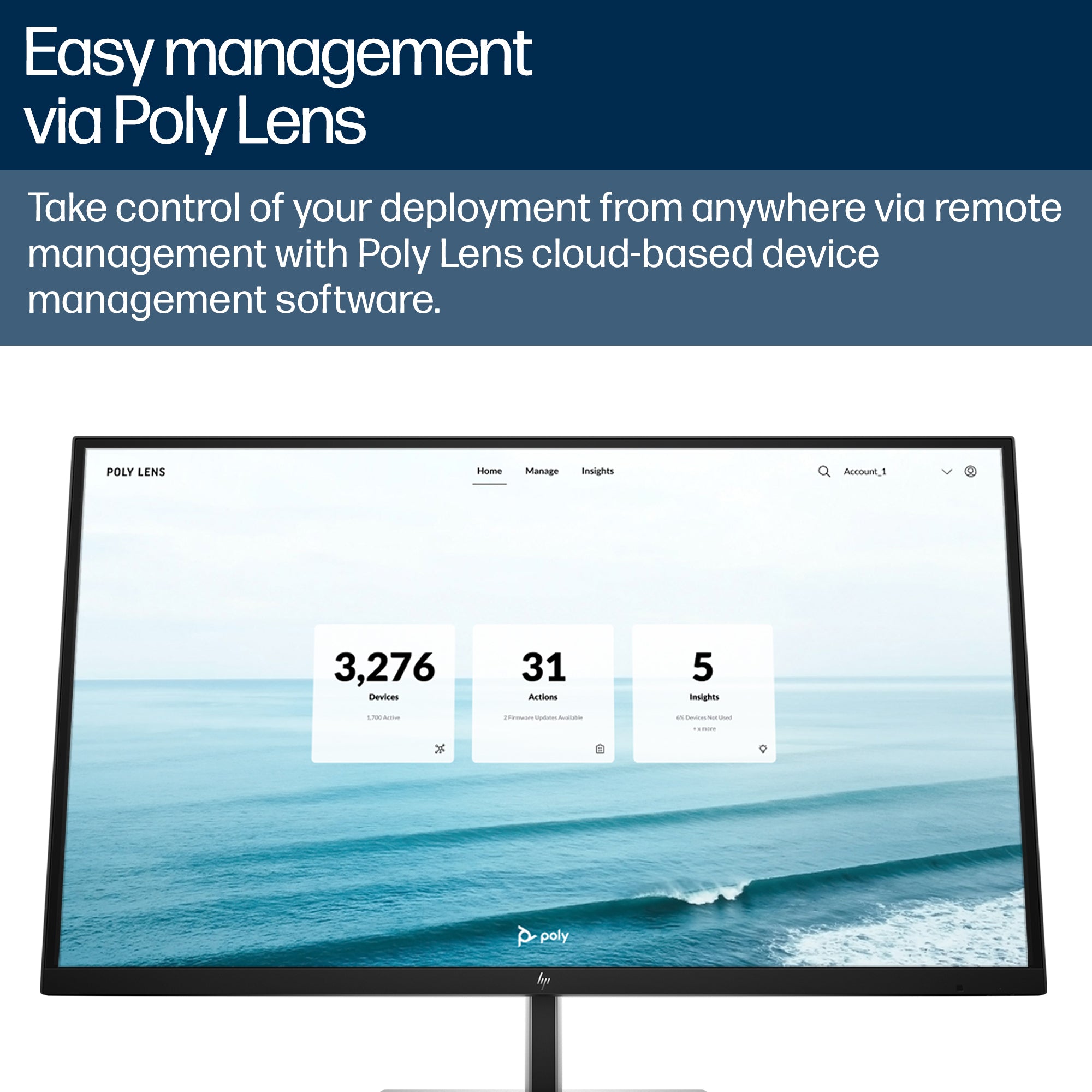 HP Poly Studio V52 All-In-One Video Bar