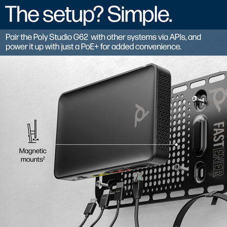 HP Poly Studio G62 Video Conferencing System with Wall Mount Kit