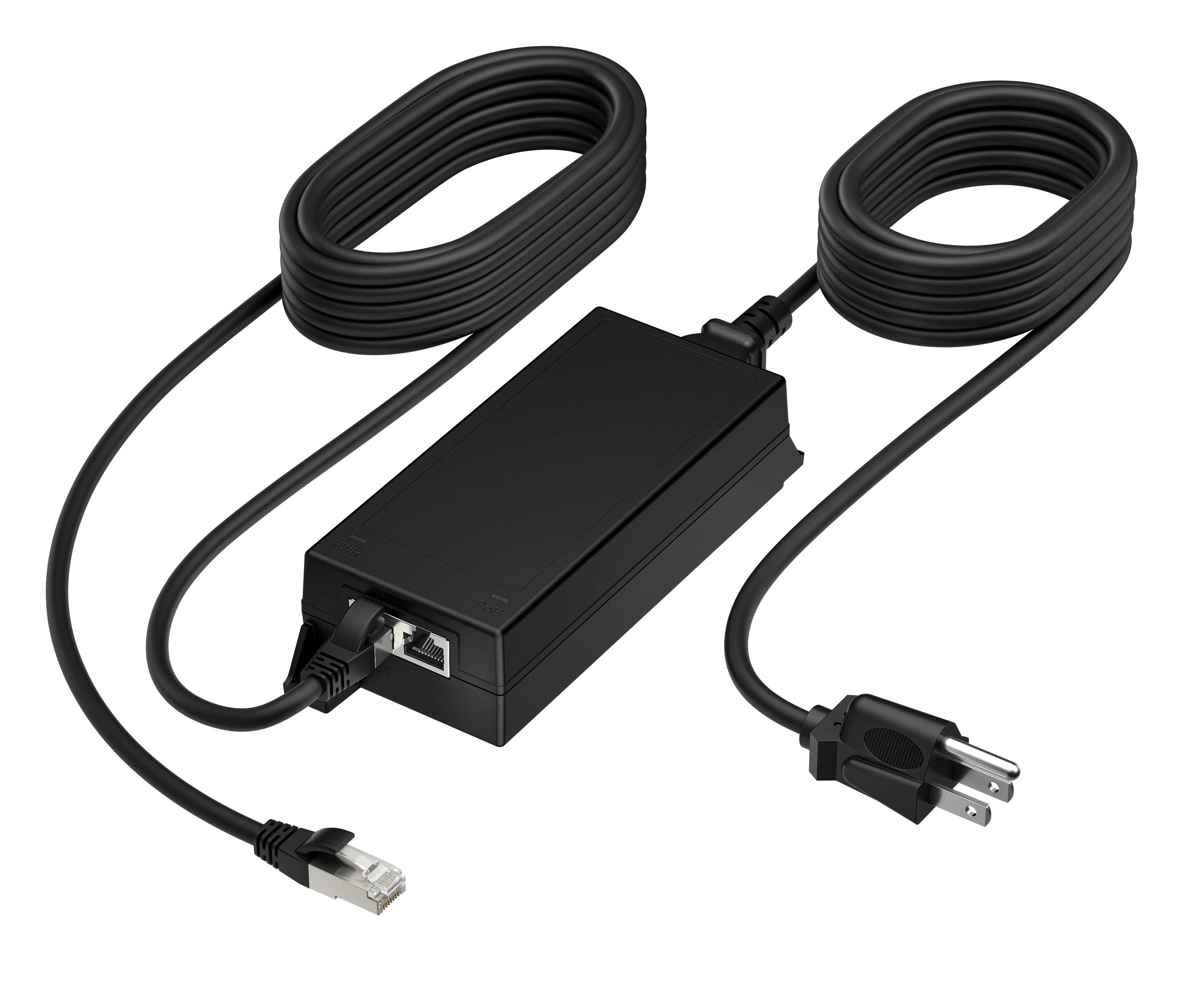 HP Poly PoE++ 65W 2.5G Adapter with 3.66m CAT6A Cable and Power Cord ...