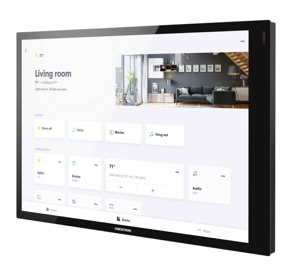 Crestron TS-1070 10-inch In-Wall Touch Screen Panel for Crestron Room ...